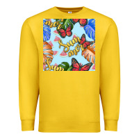 Lemon summer and leaf seamless pattern Premium Sweatshirt - BundleAndBundleShop