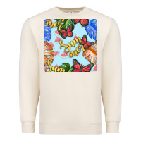 Sandshell summer and leaf seamless pattern Premium Sweatshirt - BundleAndBundleShop