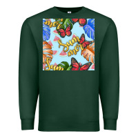 Summer And Leaf Seamless Pattern Premium Sweatshirt | Teevron
