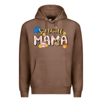Chestnut softball MAMA Premium Hoodie - MaliasSmallBusiness