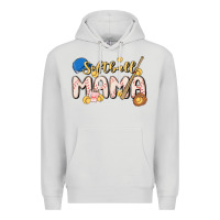 Dove Grey softball MAMA Premium Hoodie - MaliasSmallBusiness