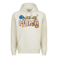 Oatmeal Heather softball MAMA Premium Hoodie - MaliasSmallBusiness