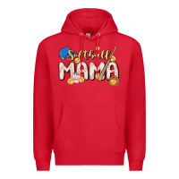 Red softball MAMA Premium Hoodie - MaliasSmallBusiness