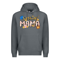 Rock softball MAMA Premium Hoodie - MaliasSmallBusiness