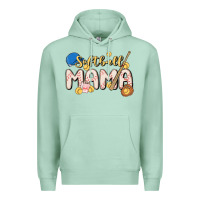 Seafoam softball MAMA Premium Hoodie - MaliasSmallBusiness