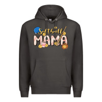 Smoke softball MAMA Premium Hoodie - MaliasSmallBusiness
