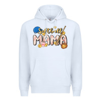 White softball MAMA Premium Hoodie - MaliasSmallBusiness