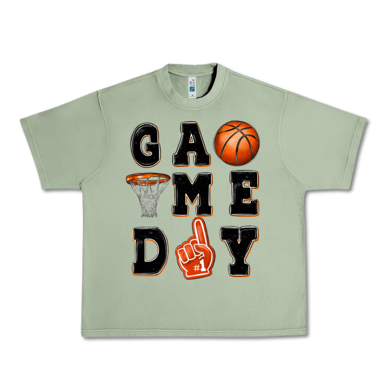Basketball Game Day Urban Heavy Tee by MaliasSmallBusiness | Teevron