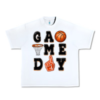 White basketball game day Urban Heavy Tee - MaliasSmallBusiness