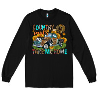 Black country roads take me home Long Sleeve Tee - Zillion Design Studio