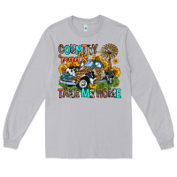 Moon Dust country roads take me home Long Sleeve Tee - Zillion Design Studio
