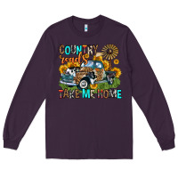 Plum country roads take me home Long Sleeve Tee - Zillion Design Studio