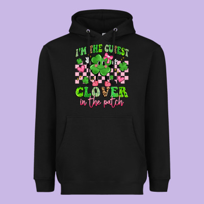 I'm The Cutest Clover In The Patch Heavyweight Hoodie Designed By Artiststas