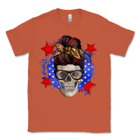 Copper American mom skull Classic Tee - Zillion Design Studio