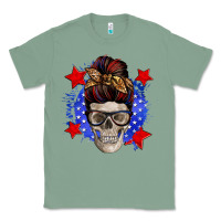 Sage American mom skull Classic Tee - Zillion Design Studio