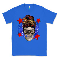 True Royal American mom skull Classic Tee - Zillion Design Studio