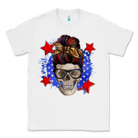 White American mom skull Classic Tee - Zillion Design Studio