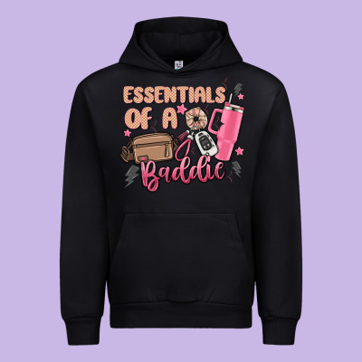 Essentials Of A Baddie Urban Hoodie Designed By Maliassmallbusiness