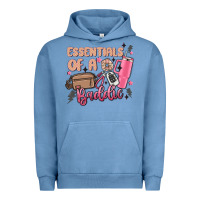 Pigment Pebble Blue essentials of a baddie Urban Hoodie - MaliasSmallBusiness