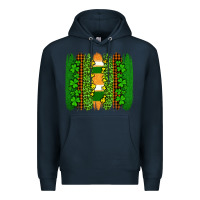 Navy st patricks  brushstrokes Premium Hoodie - AdoDesignShop
