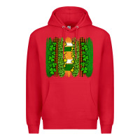Red st patricks  brushstrokes Premium Hoodie - AdoDesignShop