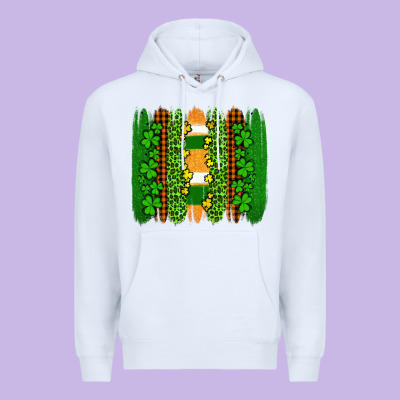 St Patricks  Brushstrokes Premium Hoodie Designed By Adodesignshop