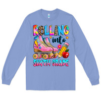 Colony Blue rolling into sixth grade Long Sleeve Tee - texasbilliewilder