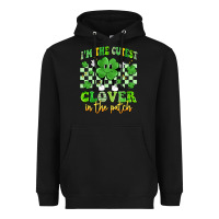 Black i'm the cutest clover in the patch artiststas Heavyweight Hoodie - Artiststas