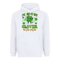 White i'm the cutest clover in the patch artiststas Heavyweight Hoodie - Artiststas