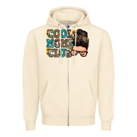 Sandshell cool moms club messy bun Zipper Hoodie - Zillion Design Studio