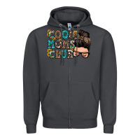 Smoke cool moms club messy bun Zipper Hoodie - Zillion Design Studio