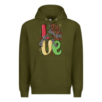 Army Green love juneteenth Premium Hoodie - MaliasSmallBusiness
