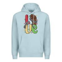 Blue Mist love juneteenth Premium Hoodie - MaliasSmallBusiness