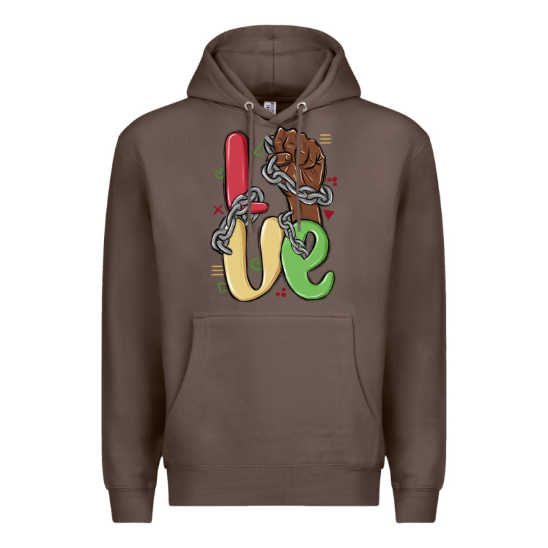 Love Juneteenth Premium Hoodie by MaliasSmallBusiness | Teevron