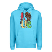 Ocean Blue love juneteenth Premium Hoodie - MaliasSmallBusiness