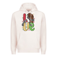Pale Pink love juneteenth Premium Hoodie - MaliasSmallBusiness