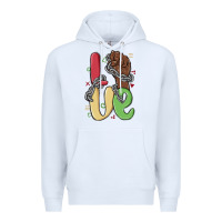 White love juneteenth Premium Hoodie - MaliasSmallBusiness