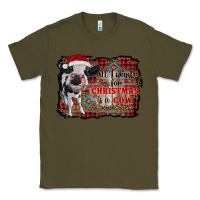 Army Green all i want for christmas is a cow aztec Classic Tee - RanaPortraitStore