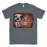 Charcoal Heather all i want for christmas is a cow aztec Classic Tee - RanaPortraitStore