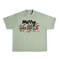 Oil Green merry nurse Urban Heavy Tee - MaliasSmallBusiness