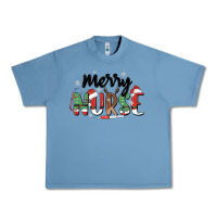 Pebble Blue merry nurse Urban Heavy Tee - MaliasSmallBusiness