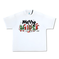 White merry nurse Urban Heavy Tee - MaliasSmallBusiness