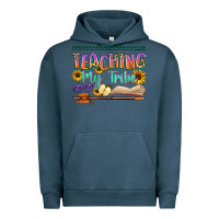 Pigment Midnight Navy teaching my tribe Urban Hoodie - NancyCooperArtShop