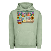 Pigment Oil Green teaching my tribe Urban Hoodie - NancyCooperArtShop