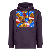Plum basic sunflower and leopard Heavyweight Hoodie - AdoDesignShop