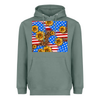 Sage basic sunflower and leopard Heavyweight Hoodie - AdoDesignShop