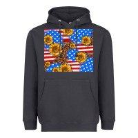 Smoke basic sunflower and leopard Heavyweight Hoodie - AdoDesignShop