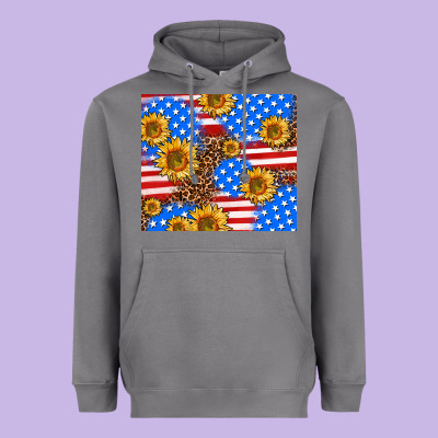 Basic Sunflower And Leopard Heavyweight Hoodie Designed By Adodesignshop