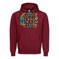 Burgundy cool moms club Zipper Hoodie - Zillion Design Studio