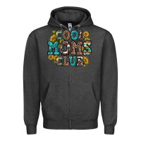Charcoal Heather cool moms club Zipper Hoodie - Zillion Design Studio